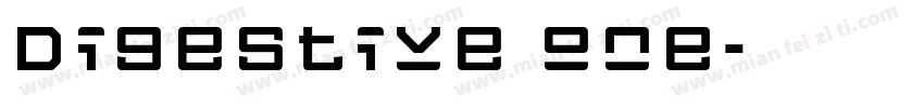 Digestive one字体转换